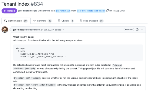 Reducing TCO with bucket index