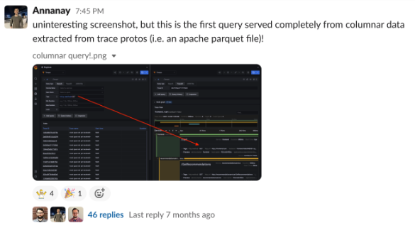 My hackathon that inspired Tempo's Columnar Backend